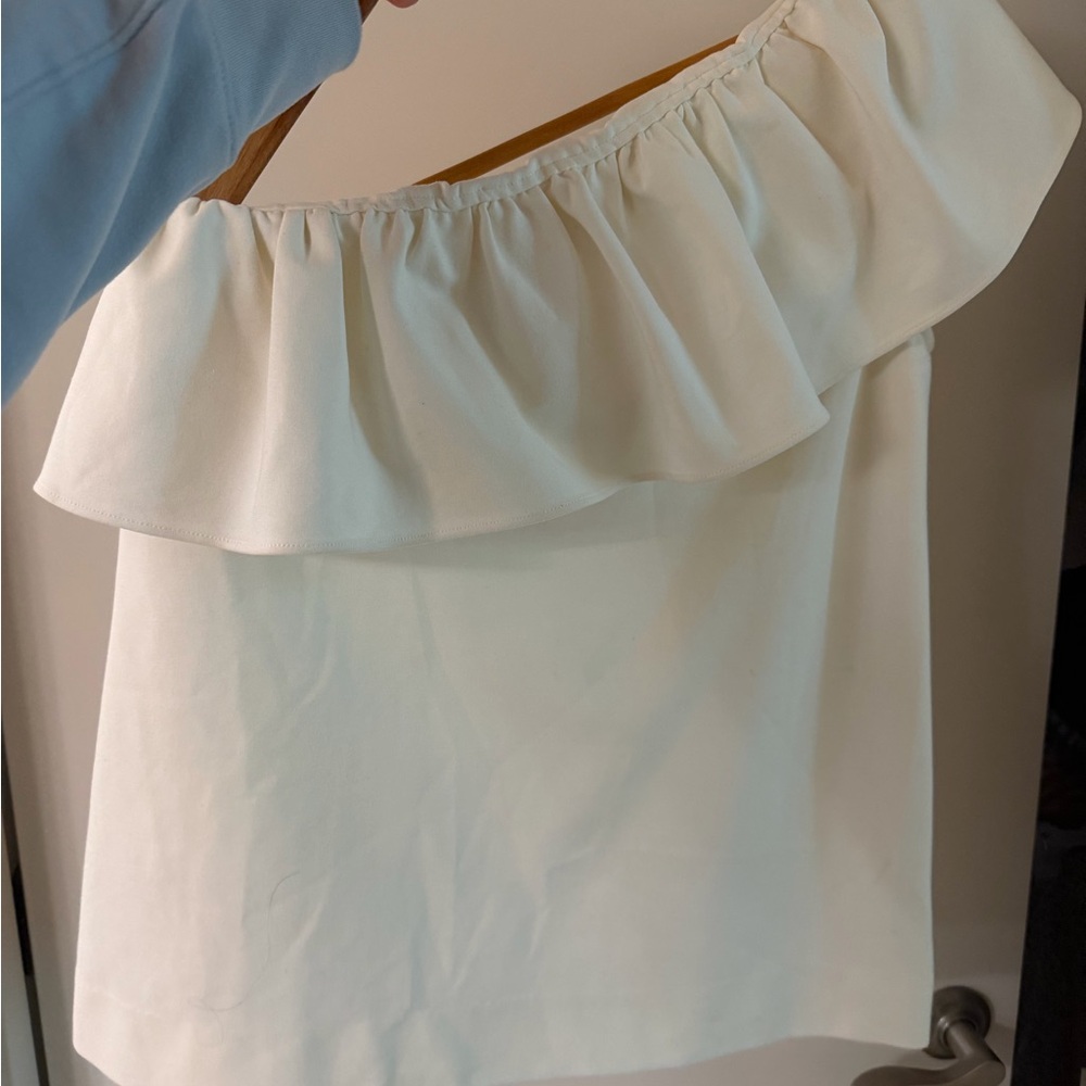 Chic Off-Shoulder White Blouse